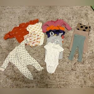 3-6 Month Baby Girl Clothing Lot Bundle